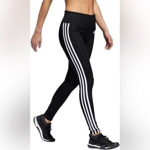 adidas | Women's Sportswear 3-Stripe Tights in Black and White